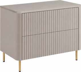 Szafka łazienkowa 80, Kaszmir, blat kaszmir, nogi złote, 80,8 x 44,2 x 65 cm