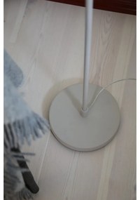 Beżowa lampa stojąca LED ze ściemniaczem z metalowym kloszem (wysokość 140 cm) Patro – Markslöjd