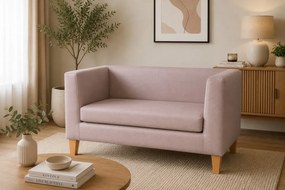 Sofa Monaco : Kolor nogi - Drewno, Kolor tkaniny - EKO-SKÓRA - 11D, Typ tkaniny - Eko-skóra , Wysokość nogi - 15 cm