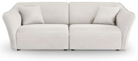 Biała sofa z materiału bouclé 206 cm Tokyo – Cosmopolitan Design