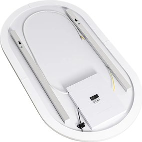 Nowoczesne lustro łazienkowe z LED i ściemniaczem dotykowym - Bouwina