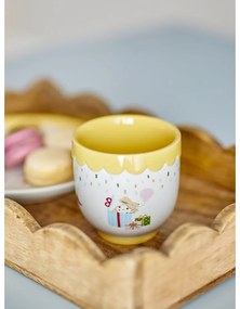Żółto-kremowy kamionkowy kubek dla dzieci 150 ml Celebrate – Bloomingville Mini