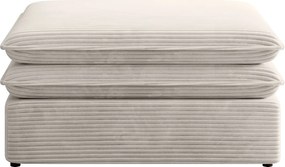 Beżowy kwadratowy puf sztruksowy S7-K01