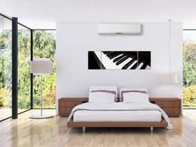 Obraz klawiszy fortepianu (170x50 cm)