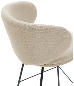 Beżowe hokery zestaw 2 szt. (wysokość siedziska 65 cm) Rush – Marckeric