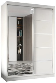 Szafa przesuwna - Marco 150 cm, biały mat