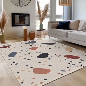 Kremowy chodnik odpowiedni do prania 80x200 cm Cracked Terrazzo – Mila Home