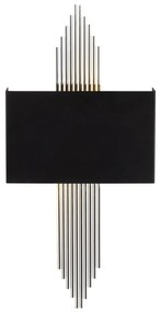 Kinkiet w czarno-srebrnym kolorze – Opviq lights