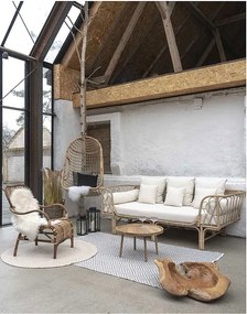 Stolik Kawowy Jammu, Brązowy, 60x60x35 cm, Kendra Home