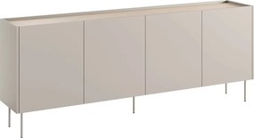 Komoda Desin 220 cm czterodrzwiowa - kaszmir / dąb nagano