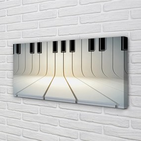 Duży obraz na płótnie Rytm Czarno-Białych Klawiszy