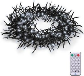 Solight 1V11-W - łańcuch LED 576xLED/8 funkcji 8m IP44 zimna biel + pilot