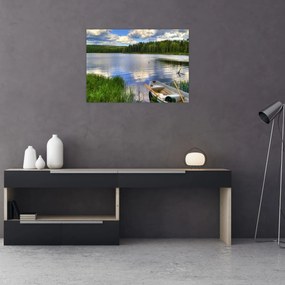 Obraz - Malownicza wioska (70x50 cm)