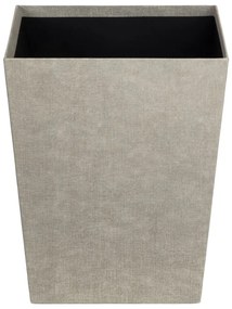 Beżowy biurowy kosz na śmieci Sofia Canvas Paper Laminate – Bigso