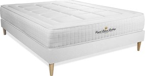 Kompletny zestaw lózka - materac 200x200 cm + Sprezyna skrzyniowa z listwami (w zestawie) + 2 poduszki Koldra - Balmoral