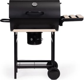 Grill węglowy ogrodowy z pokrywą i termometrem SK27A na kółkach