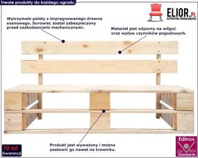 Ławka ogrodowa z palet - Olefix 2X