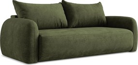 Kanapa 3-osobowa z funkcją spania - z tkaniny szenilowej - oliwkowy - HALE
