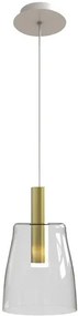 Szklana minimalistyczna lampa wisząca LED - V028 W6-M91
