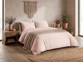 PrzytulneMieszkanie.pl PrzytulneMieszkanie.pl PROMOCJA Bawełniana pościel ÉCLAT jasnoróżowa II.jakość Rozmiar pościeli: 2 szt 60 x 70 cm | 200 x 220 cm
