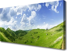 Obraz canvas Szczyty Gór nad Polami