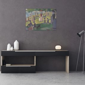 Obraz na szkle - Georges Seurat, A Sunday on La Grande Jatte, reprodukcje (70x50 cm)