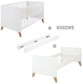 Biało-naturalne łóżeczko 70x140 cm Ole – Roba