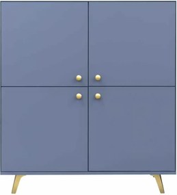 Komoda GALIO 140 cm do Salonu Sypialni Odcienie niebieskiego
