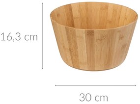 Misa bambusowa na sałatkę, bowle, Ø 30 cm