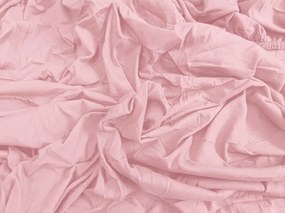 PrzytulneMieszkanie.pl Jersey prześcieradło różowe 90 x 200 cm