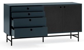 Czarno-niebieska komoda Teulat Punto, szer. 150 cm