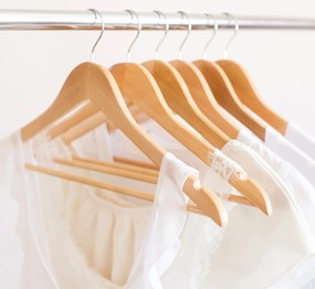 Wieszaki drewniane na ubrania do szafy 10 szt