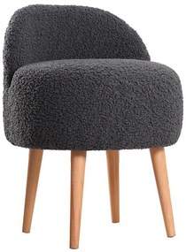 Taboret MIKI, średnica 46 cm, ciemnoszary