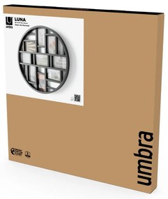 Czarna plastikowa ramka ścienna Luna – Umbra