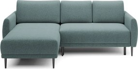 Narożnik BONO z funkcją spania Drewniane nóżki Eleganckie podłokietniki Głębokie siedzisko Lewa strona Barrel 72