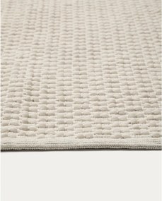 Kremowy dywan z mieszanki bawełny tkany ręcznie 160x230 cm Mascarell – Kave Home