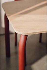 Stół z blatem w dekorze dębu 80x140 cm Meko – noo.ma