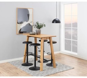 Czarny hoker 80 cm Finch – Actona