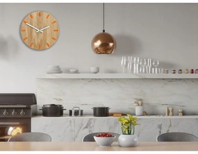 Zegar na ścianę nowoczesny drewniany z cichym mechanizmem okrągły solidny