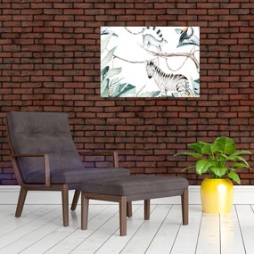 Obraz na szkle - Zwierzęta egzotyczne (70x50 cm)