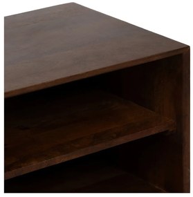 Brązowa szafka pod TV z litego drewna mango 140x50x40 cm Sagara – Ixia