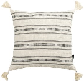 Poszewka na poduszkę Linea Graphite Tassel 45x45 cm