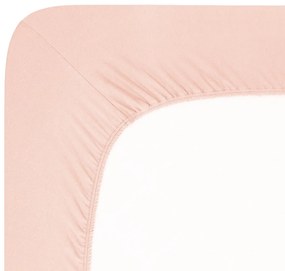Prześcieradło 4Home Jersey Lycra pudrowy, 90 x 200 cm