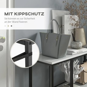 HOMCOM Konsolowy stolik z dużą ilością miejsca