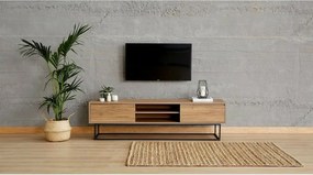 Szafka pod telewizor Laxus Walnut and Black II, L