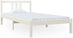 Białe jednoosobowe łóżko z drewna 90x200 cm Z4-L46