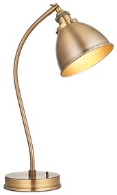 Endon 98747 - Lampa stołowa FRANKLIN 1xE14/7W/230V mosiądz