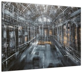 Obraz wnętrza starego budynku (70x50 cm)