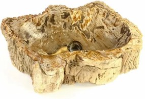 Umywalka z kamienia naturalnego FOSSIL DIVERO - duża