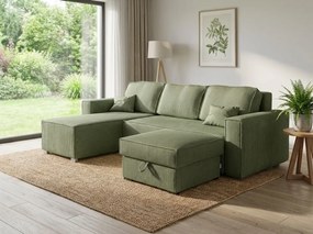 Pufa SMART COSARO z miejscem do przechowywania 65x65 cm, miętowa